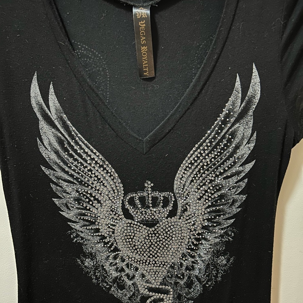 Black Graphic Short Sleeve Tee